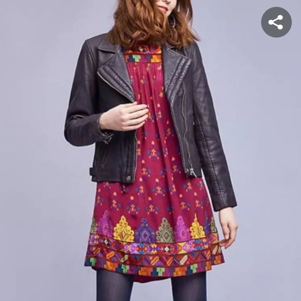 Anthropologie Amisha Printed Dress by Tanvi Kedia